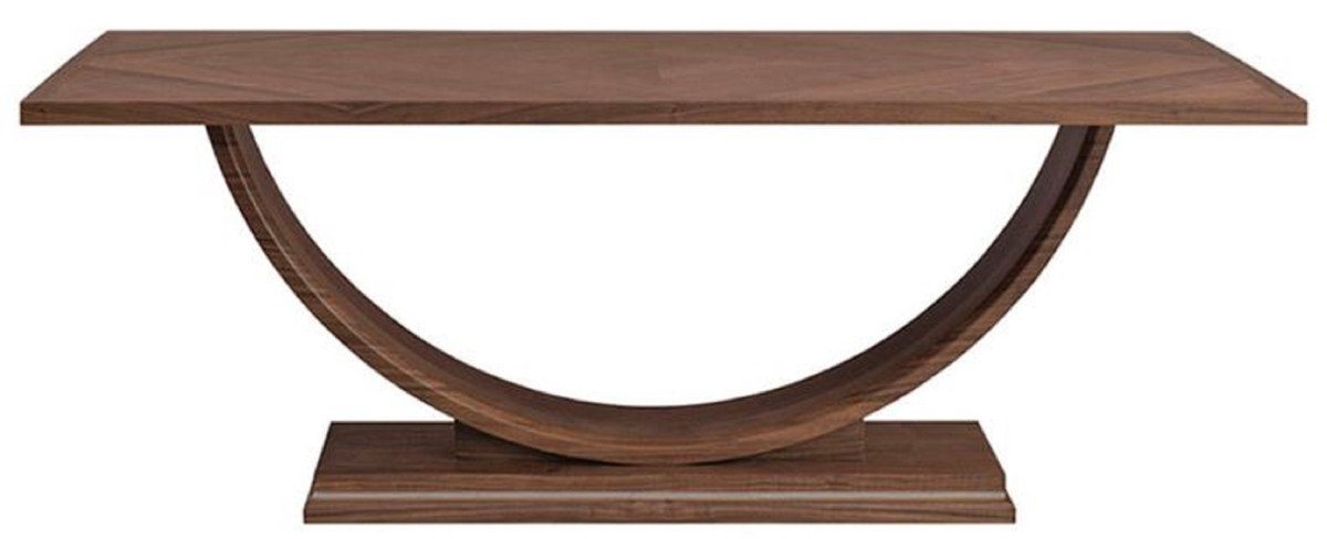 Casa Padrino Esstisch Luxus Esstisch Braun 220 x 103 x H. 76 cm - Moderner Massivholz Küchentisch - Luxus Massivholz Esszimmer Möbel von Casa Padrino