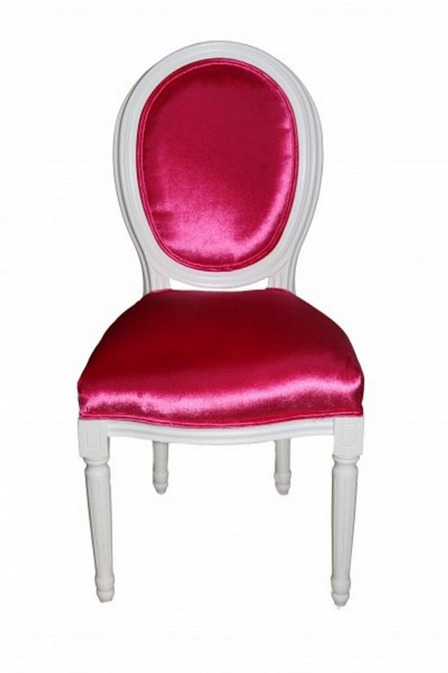 Casa Padrino Esszimmerstuhl Barock Esszimmer Stuhl ohne Armlehne Pink - Designer Stuhl - Luxus Qualität von Casa Padrino