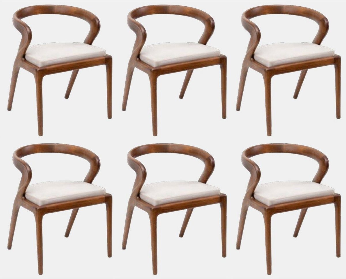 Casa Padrino Esszimmerstuhl Casa Padrino Luxus Esszimmerstuhl 6er Set Braun / Grau 57 x 67 x H. 77 cm - Luxus Massivholz Küchen Stühle - Esszimmer Möbel - Küchen Möbel - Luxus Möbel - Luxus Esszimmer Einrichtung Casa Padrino Esszimmerstuhl Casa Padrino Luxus Esszimmerstuhl 6er Set Braun / Grau 57 x 67 x H. 77 cm - Luxus Massivholz Küchen Stühle - Esszimmer Möbel - Küchen Möbel - Luxus Möbel - Luxus Esszimmer Einrichtung von Casa Padrino