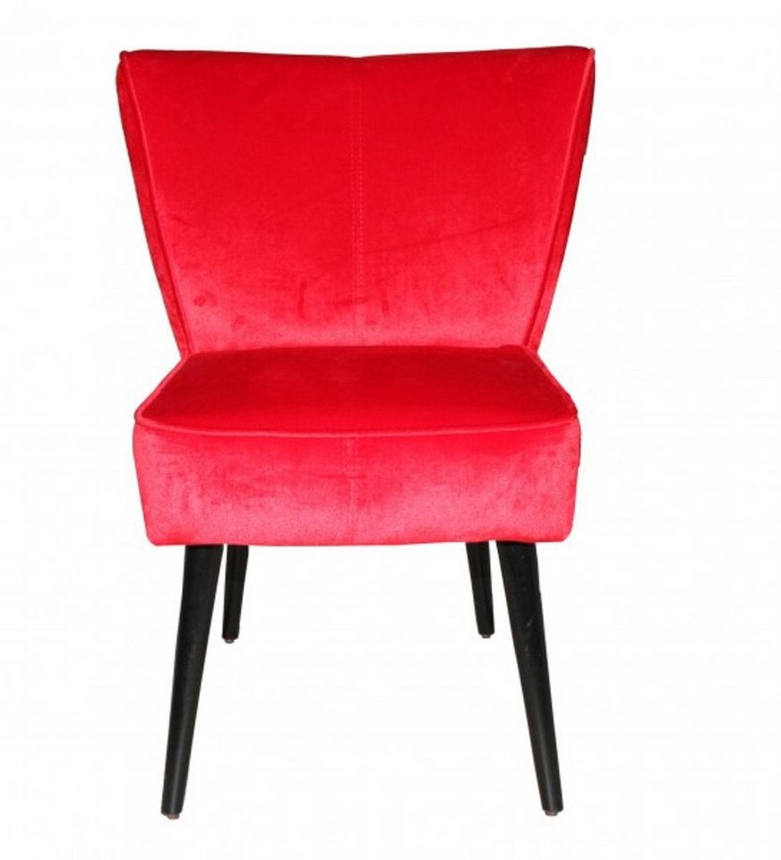 Casa Padrino Esszimmerstuhl Esszimmer Stuhl Rot / Schwarz ohne Armlehnen - Barock Möbel Casa Padrino Esszimmerstuhl Esszimmer Stuhl Rot / Schwarz ohne Armlehnen - Barock Möbel von Casa Padrino