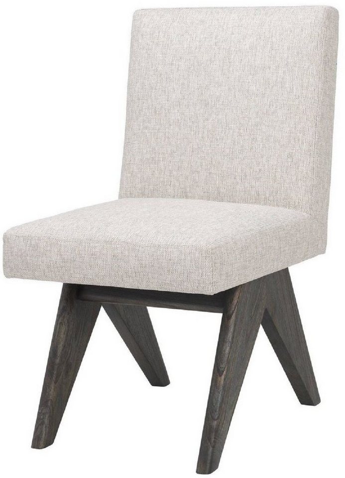 Casa Padrino Esszimmerstuhl Luxus Esszimmerstuhl Naturfarben / Braun 48 x 54 x H. 86 cm - Massivholz Küchenstuhl - Luxus Esszimmer Möbel von Casa Padrino