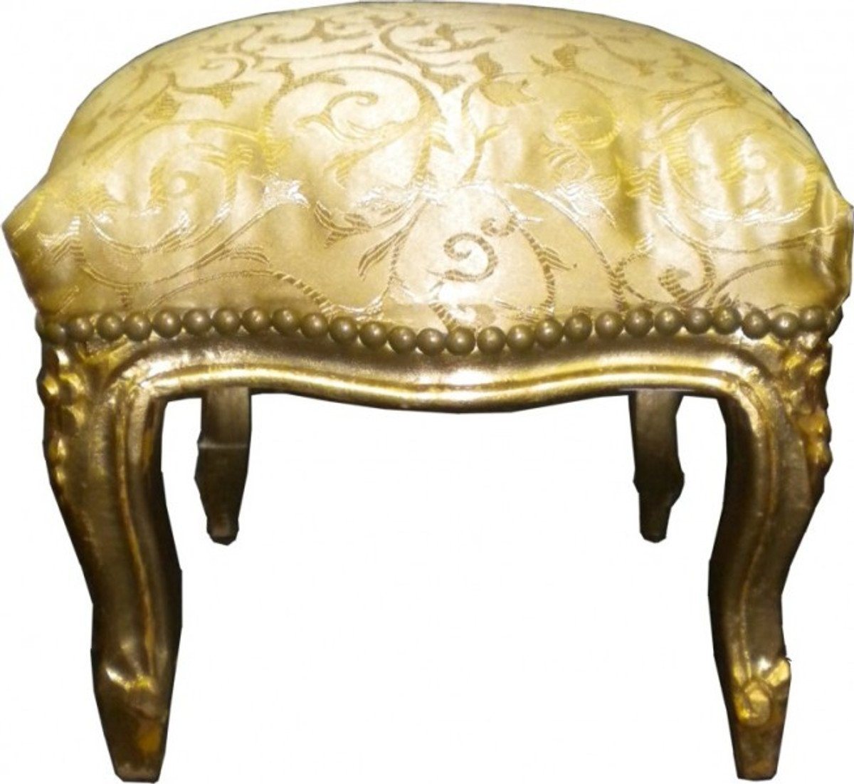 Casa Padrino Fußhocker Barock Fußhocker Gold Muster / Gold von Casa Padrino