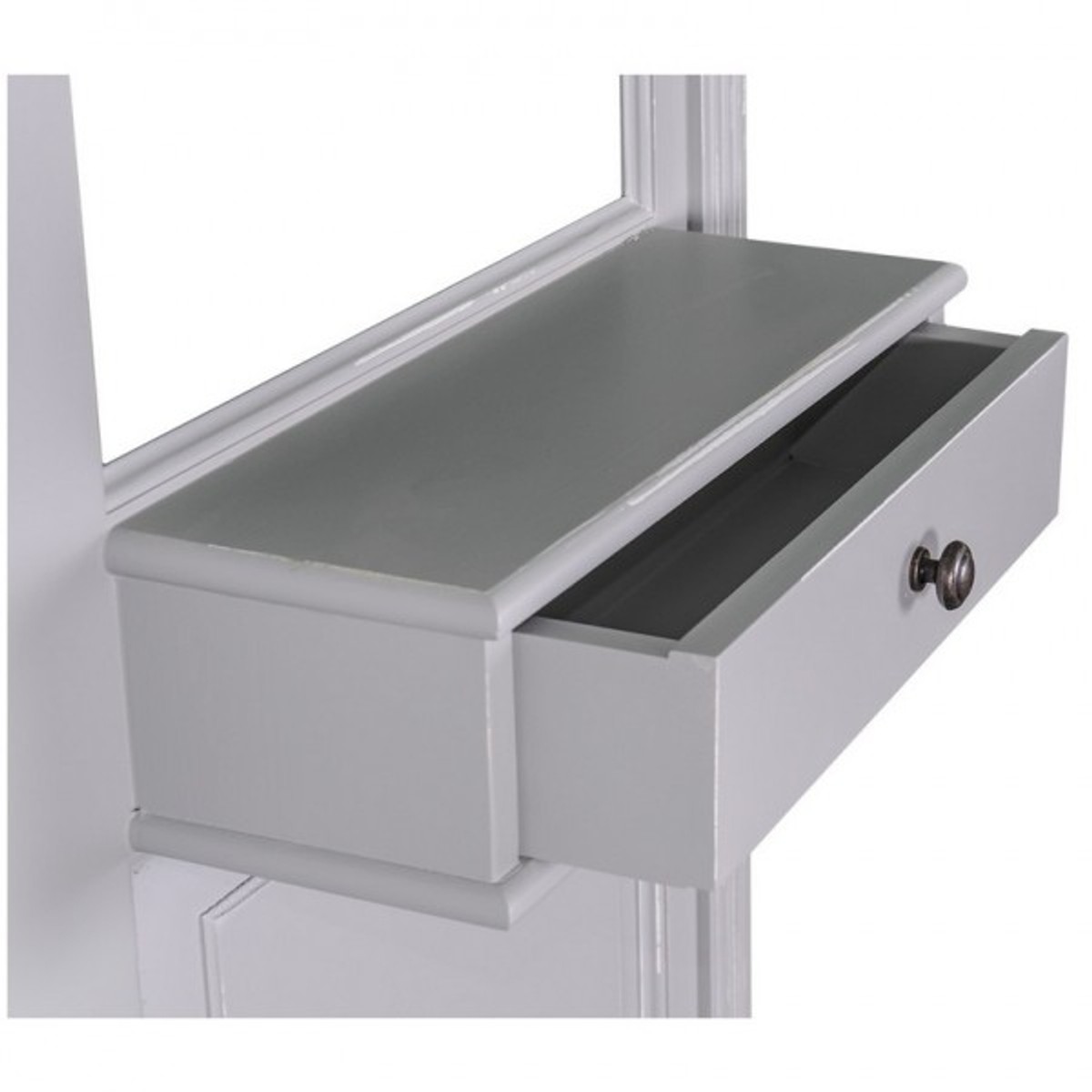 Casa Padrino Garderoben Schrank mit Spiegel - Landhaus Stil Garderobe Casa Padrino Garderoben Schrank mit Spiegel - Landhaus Stil Garderobe von Casa Padrino