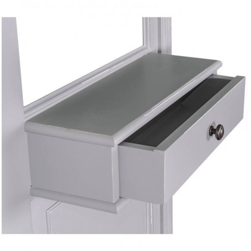 Casa Padrino Garderoben Schrank mit Spiegel - Landhaus Stil Garderobe von Casa Padrino