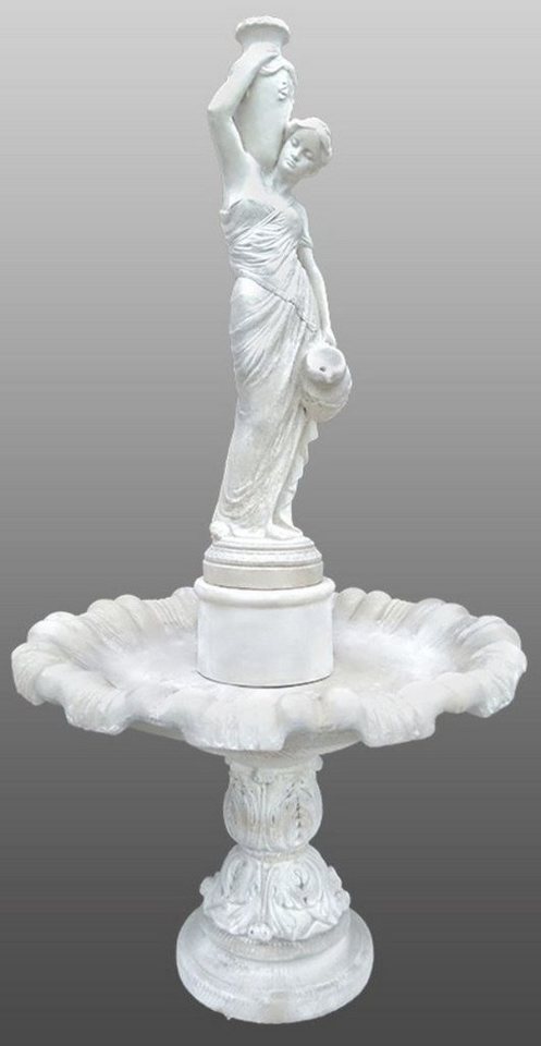 Casa Padrino Gartenbrunnen Barock Fontäne / Springbrunnen Dame mit Wasserkrügen Ø 130 x H. 239 cm - Gartenbrunnen von Casa Padrino