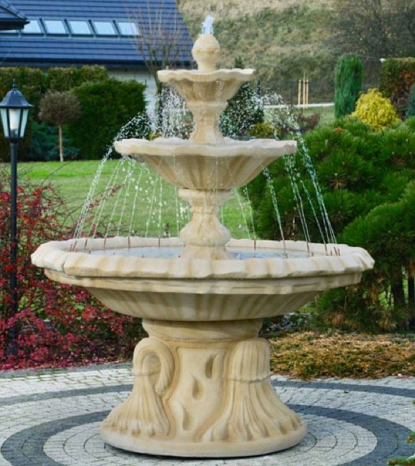 Casa Padrino Gartenbrunnen Jugendstil Springbrunnen Sandfarben Ø 155 x H. 180 cm - Prunkvoller Gartenbrunnen - Gartendeko Brunnen - Barock & Jugendstil Garten Deko Accessoires Casa Padrino Gartenbrunnen Jugendstil Springbrunnen Sandfarben Ø 155 x H. 180 cm - Prunkvoller Gartenbrunnen - Gartendeko Brunnen - Barock & Jugendstil Garten Deko Accessoires von Casa Padrino