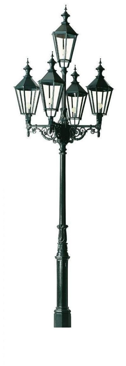 Casa Padrino Gartenlaterne 146 x 146 x H. 475 cm - Verschiedene Farben - Nostalgische von Hand gegossene Aluminium AuÃenleuchte mit Gusseisen Fuà Casa Padrino Gartenlaterne 146 x 146 x H. 475 cm - Verschiedene Farben - Nostalgische von Hand gegossene Aluminium AuÃenleuchte mit Gusseisen Fuà von Casa Padrino