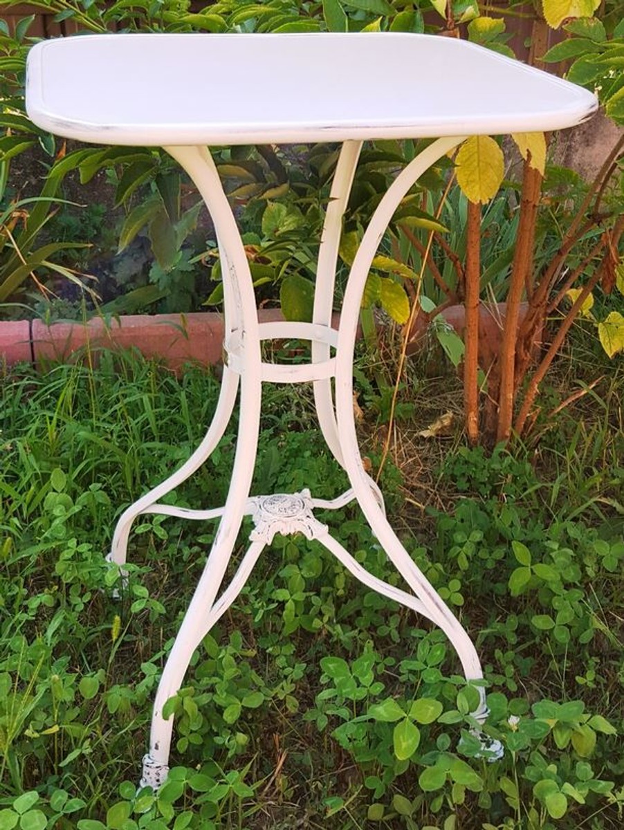 Casa Padrino Gartentisch 60 x 60 x H. 75 cm - verschiedene Farben - Schmiedeeisen Gartenmöbel Casa Padrino Gartentisch 60 x 60 x H. 75 cm - verschiedene Farben - Schmiedeeisen Gartenmöbel von Casa Padrino