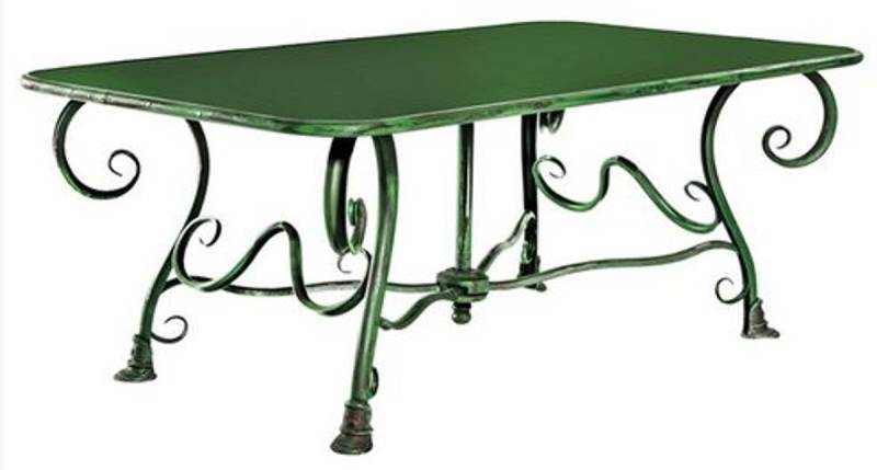 Casa Padrino Gartentisch aus Schmiedeeisen - verschiedene Farben - 120 cm x 70 cm x H45 cm - Luxus Gartenmöbel Casa Padrino Gartentisch aus Schmiedeeisen - verschiedene Farben - 120 cm x 70 cm x H45 cm - Luxus Gartenmöbel von Casa Padrino