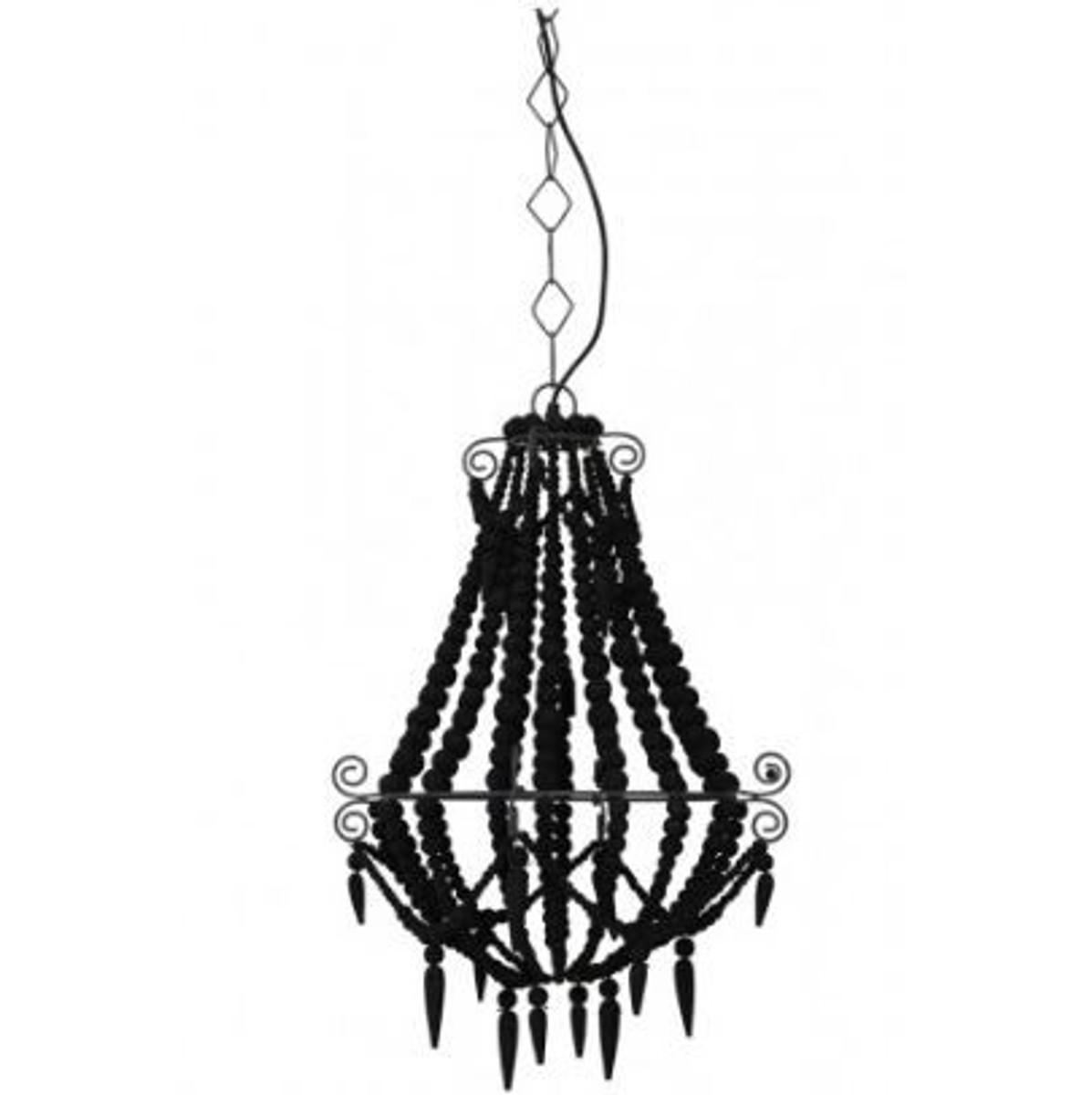 Casa Padrino HÃ¤ngeleuchte Deckenleuchte Schwarz Durchmesser 42 x H 56 cm - MÃ¶bel LÃ¼ster Leuchter Deckenleuchte Deckenlampe von Casa Padrino