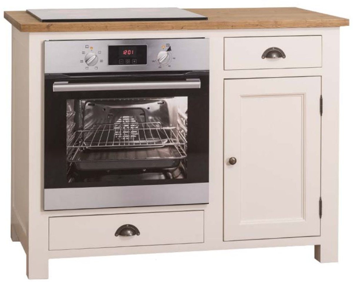 Casa Padrino Herdumbauschrank Landhausstil Herdumbauschrank mit Tür und 2 Schubladen Creme / Naturfarben 120 x 65 x H. 90 cm - Küchenmöbel Casa Padrino Herdumbauschrank Landhausstil Herdumbauschrank mit Tür und 2 Schubladen Creme / Naturfarben 120 x 65 x H. 90 cm - Küchenmöbel von Casa Padrino