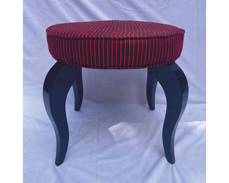 Casa Padrino Hocker Casa Padrino Barock Hocker Rot / Schwarz H. 49 cm - Barockstil Möbel Casa Padrino Hocker Casa Padrino Barock Hocker Rot / Schwarz H. 49 cm - Barockstil Möbel von Casa Padrino