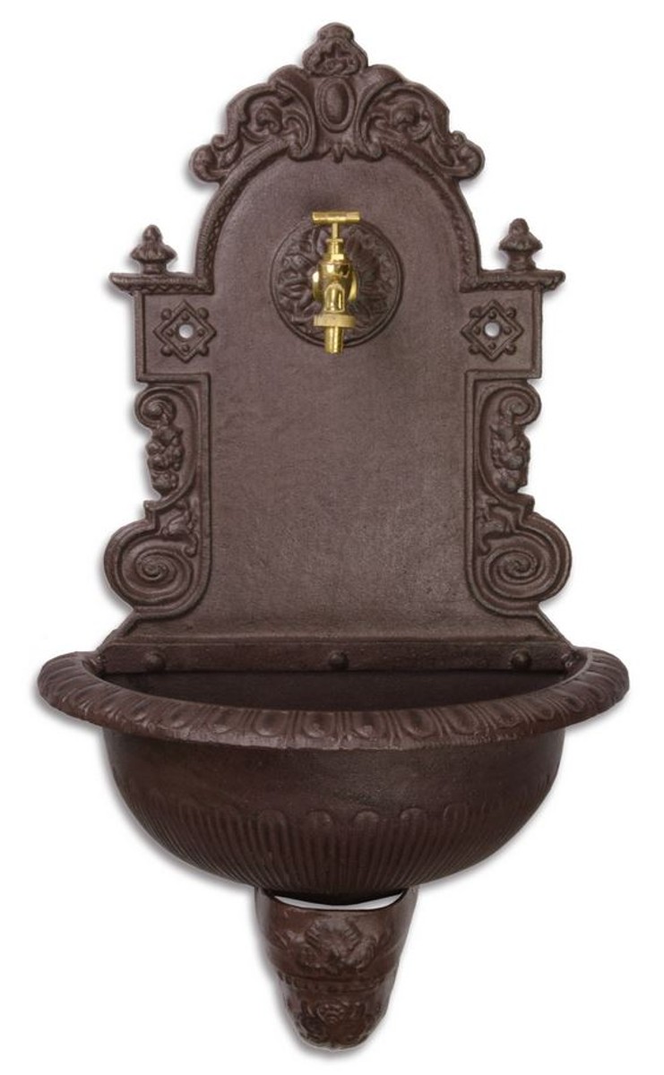 Casa Padrino Jugendstil Wandbrunnen Braun 44,2 x 24,1 x H. 76,2 cm - GartenmÃ¶bel & Deko von Casa Padrino