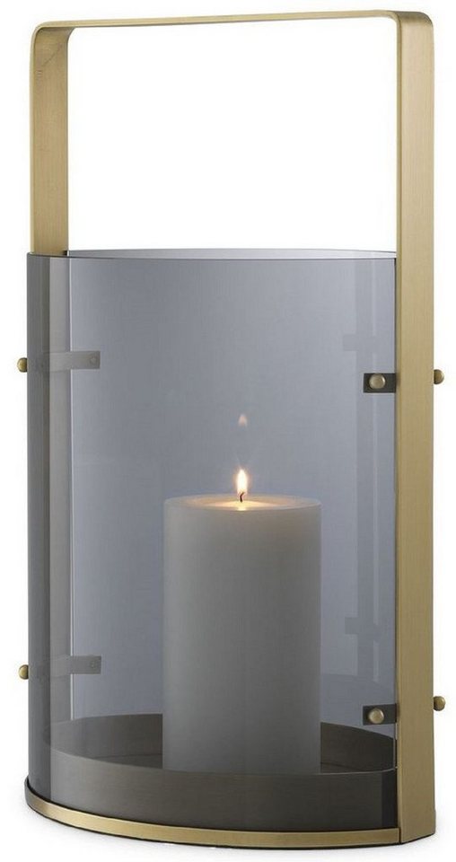 Casa Padrino Kerzenleuchter Luxus Kerzenleuchter Antik Messingfarben / Grau 29,5 x 21 x H. 50 cm - Gastronomie Accessoires - Luxus Qualität von Casa Padrino