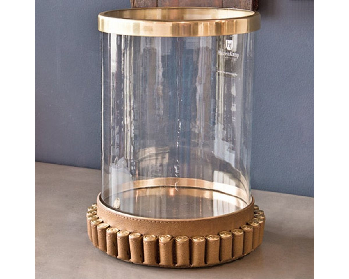 Casa Padrino Kerzenleuchter Luxus Kerzenleuchter Vintage Messing im Patronen Design 24 x H. 31 cm - Hotel Restaurant Accessoires Windlicht Ständer Hurricane Casa Padrino Kerzenleuchter Luxus Kerzenleuchter Vintage Messing im Patronen Design 24 x H. 31 cm - Hotel Restaurant Accessoires Windlicht Ständer Hurricane von Casa Padrino