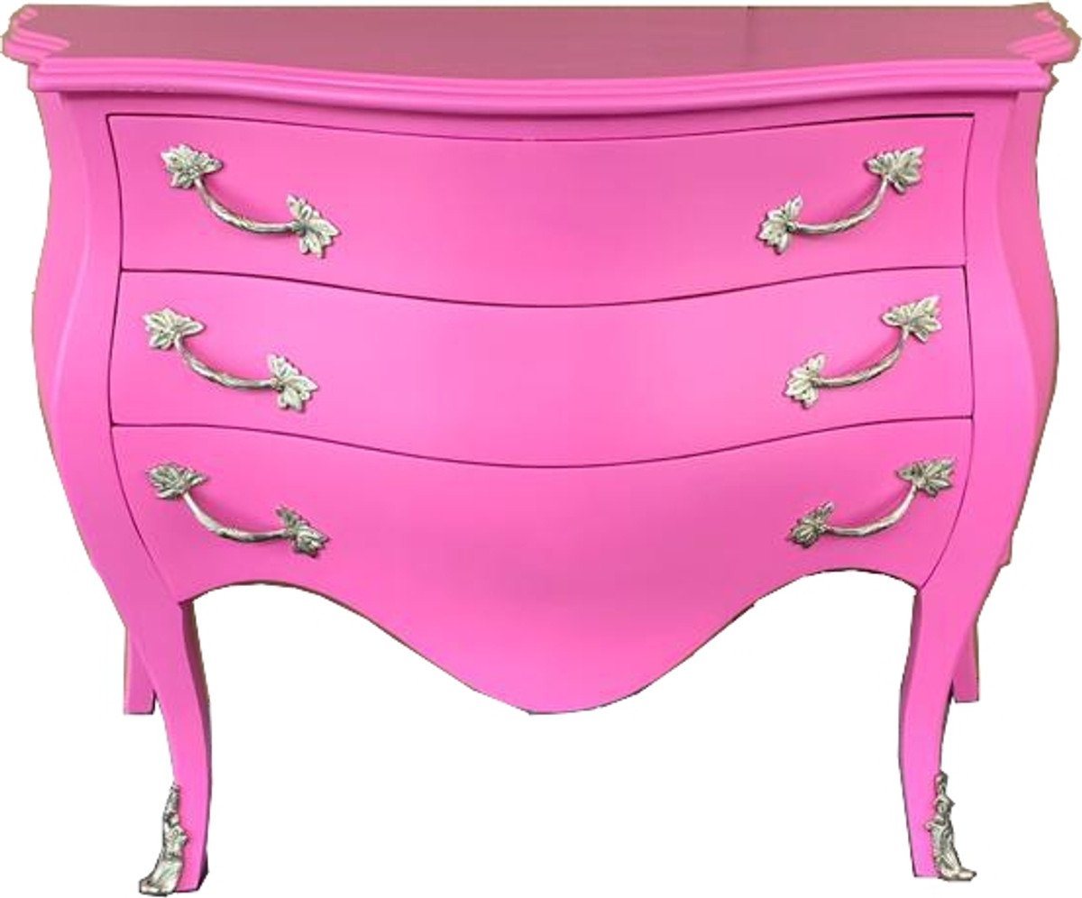 Casa Padrino Kommode Casa Padrino Barock Kommode 120 cm Pink / Gold - Sideboards Barockmöbel von Casa Padrino