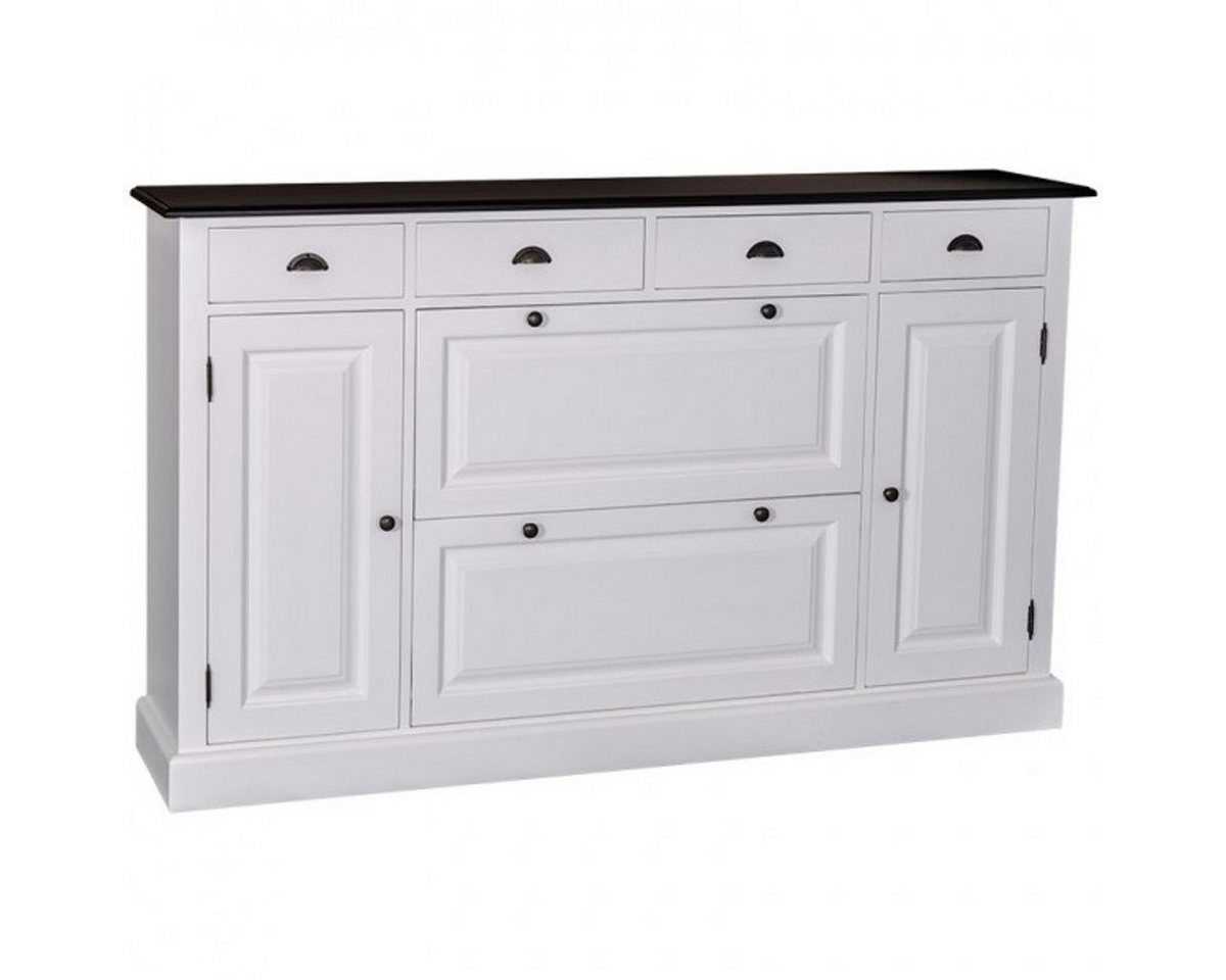 Casa Padrino Kommode Shabby Chic Landhaus Stil Sideboard Schuhschrank - Dielen Schrank von Casa Padrino