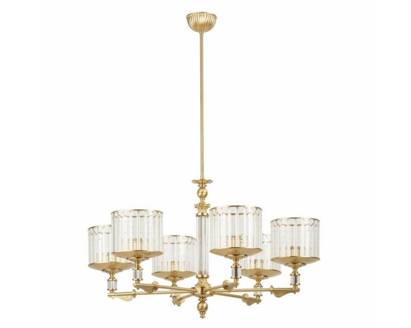 Casa Padrino Kronleuchter Casa Padrino Luxus Barock Kronleuchter Matt Gold Ø 76 x H. 70 cm von Casa Padrino