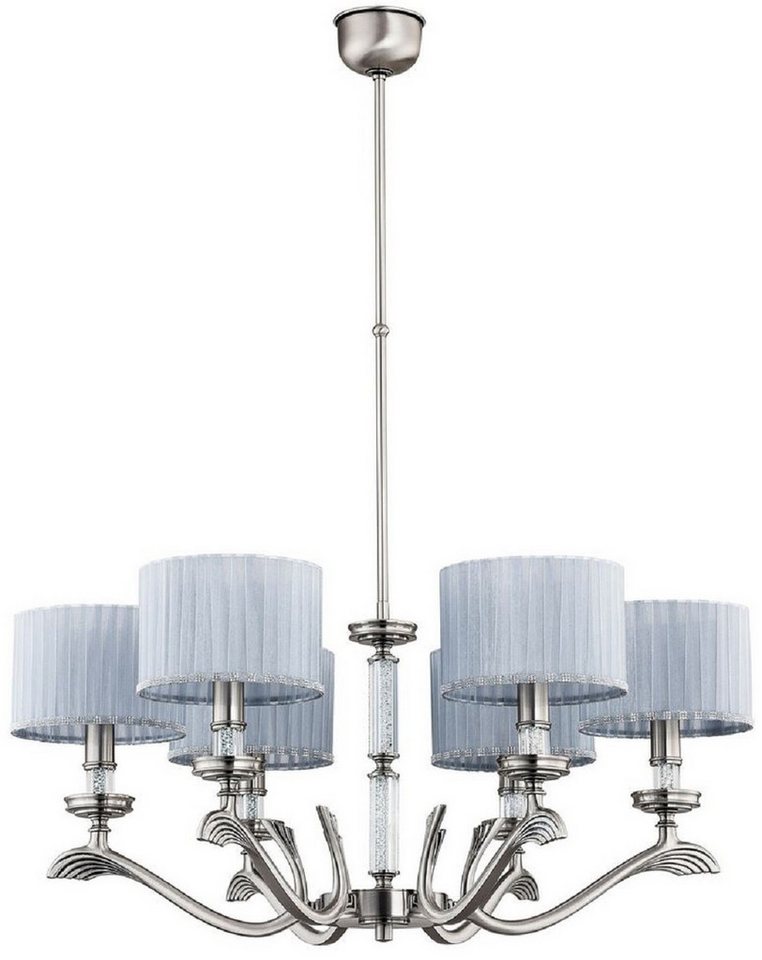 Casa Padrino Kronleuchter Casa Padrino Luxus Barock Kronleuchter Matt Silber / Grau Ø 76 cm von Casa Padrino