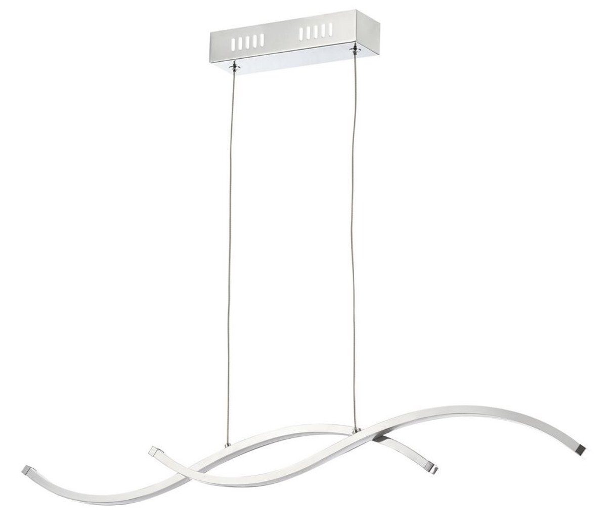 Casa Padrino LED Deckenleuchte Wohnzimmer LED-Hängeleuchte Silber 70 x H. 6,8 cm - Designermöbel Casa Padrino LED Deckenleuchte Wohnzimmer LED-Hängeleuchte Silber 70 x H. 6,8 cm - Designermöbel von Casa Padrino