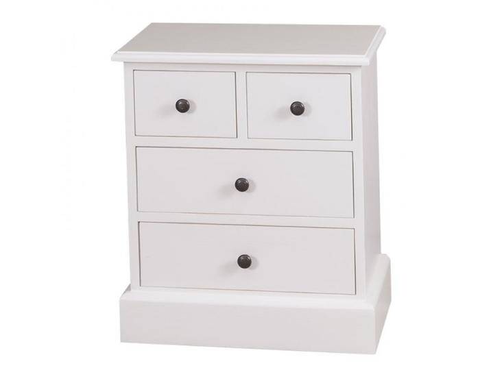 Casa Padrino Landhaus Stil Kommode mit 4 Schubladen - Jugendstil Shabby Chic Möbel - Massivholz Nachtschrank,Farbe von Casa Padrino