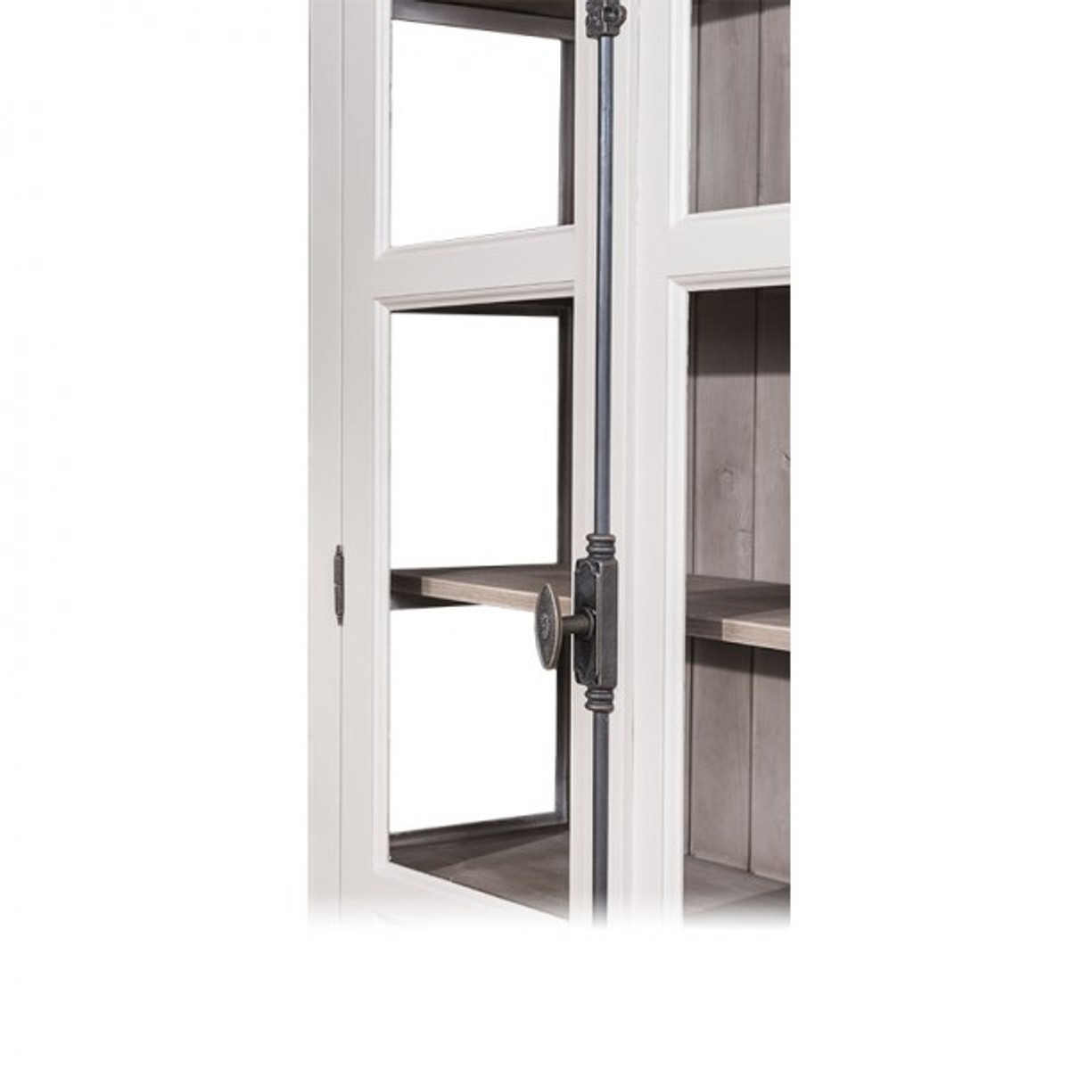 Casa Padrino Landhaus Vitrinen Schrank KÃ¼chenschrank 109 x H 210 cm- Esszimmer Schrank Wohnzimmer Antik Landhaus Stil von Casa Padrino