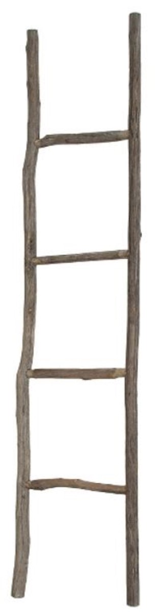 Casa Padrino Landhausstil Deko Holzleiter Naturfarben 37 x 4 x H. 160 cm - Handgefertigte Leiter mit 4 Sprossen Casa Padrino Landhausstil Deko Holzleiter Naturfarben 37 x 4 x H. 160 cm - Handgefertigte Leiter mit 4 Sprossen von Casa Padrino