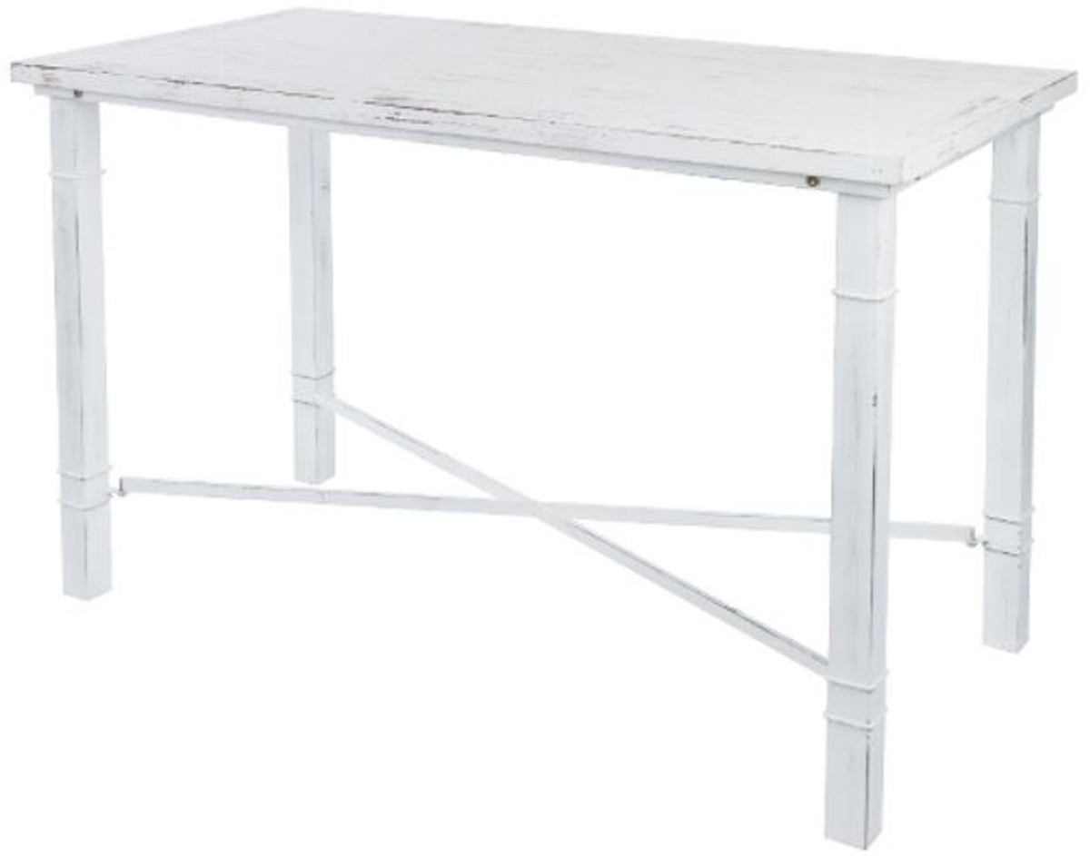 Casa Padrino Landhausstil Esstisch Antik WeiÃ 100 x 50 x H. 70 cm - Kleiner Shabby Chic Esszimmertisch von Casa Padrino