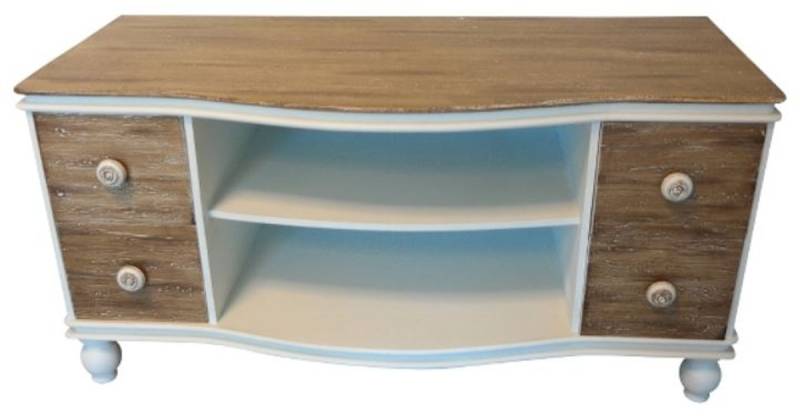 Casa Padrino Landhausstil Fernsehschrank Weià / Braun 90 x 40 x H. 45 cm - Handgefertigter Wohnzimmer TV Schrank im Landhausstil Casa Padrino Landhausstil Fernsehschrank Weià / Braun 90 x 40 x H. 45 cm - Handgefertigter Wohnzimmer TV Schrank im Landhausstil von Casa Padrino