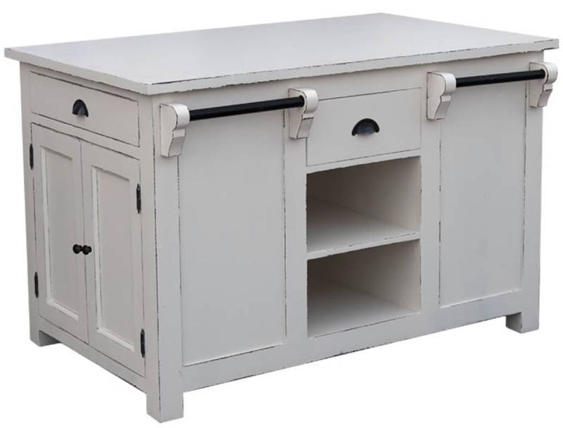 Casa Padrino Landhausstil KÃ¼cheninsel Antik WeiÃ 135 x 85 x H. 90 cm - Shabby Chic KÃ¼chenmÃ¶bel von Casa Padrino