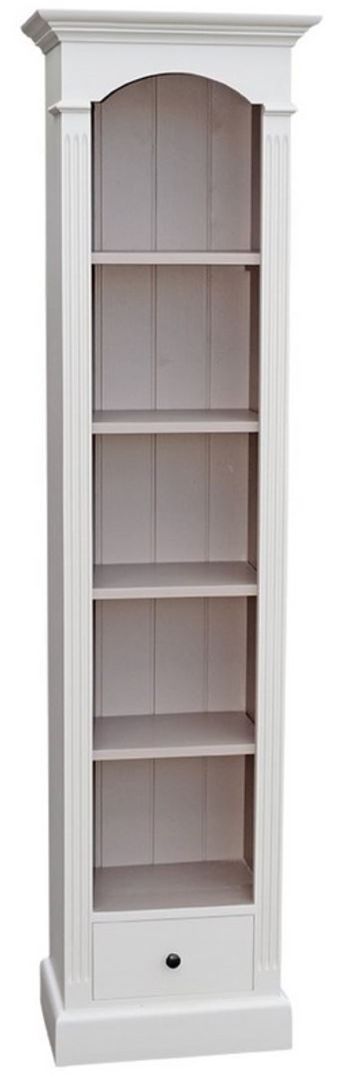 Casa Padrino Landhausstil Regalschrank WeiÃ 50 x 33 x H. 190 cm - Landhausstil Kollektion von Casa Padrino