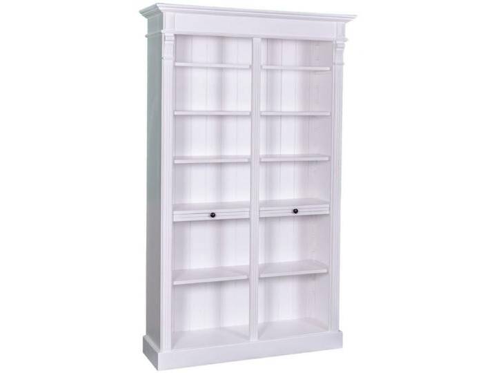 Casa Padrino Landhausstil Regalschrank Weiß 119 x 39 x H. 197 cm - Landhausstil Kollektion von Casa Padrino