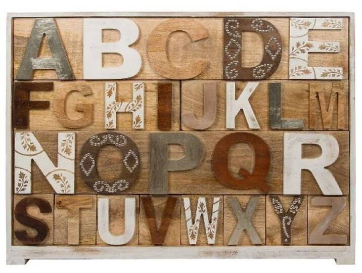 Casa Padrino Landhausstil Shabby Chic Kommode mit 12 Schubladen Antik Weiß / Mehrfarbig 115 x 40 x H. 90 cm - Landhausstil Möbel von Casa Padrino