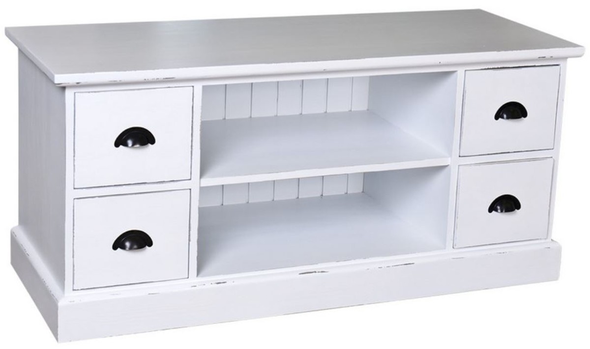 Casa Padrino Landhausstil Sideboard Antik Stil Weià 129 x 50 x H. 60 cm - Landhausstil Fernsehschrank Casa Padrino Landhausstil Sideboard Antik Stil Weià 129 x 50 x H. 60 cm - Landhausstil Fernsehschrank von Casa Padrino