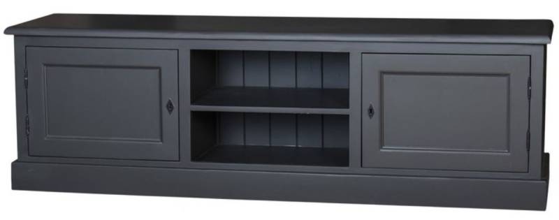 Casa Padrino Landhausstil Sideboard Schwarz 180 x 46 x H. 56 cm - Landhausstil Fernsehschrank Casa Padrino Landhausstil Sideboard Schwarz 180 x 46 x H. 56 cm - Landhausstil Fernsehschrank von Casa Padrino