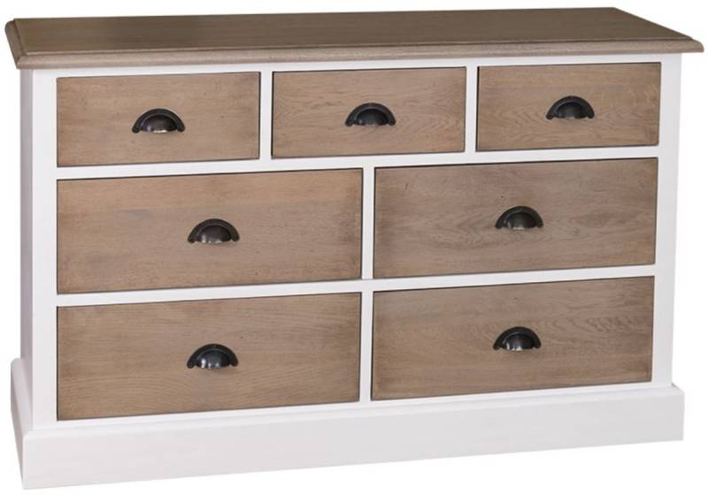 Casa Padrino Landhausstil Sideboard Weià / Naturfarben 122 x 38 x H. 75 cm - Möbel im Landhausstil Casa Padrino Landhausstil Sideboard Weià / Naturfarben 122 x 38 x H. 75 cm - Möbel im Landhausstil von Casa Padrino