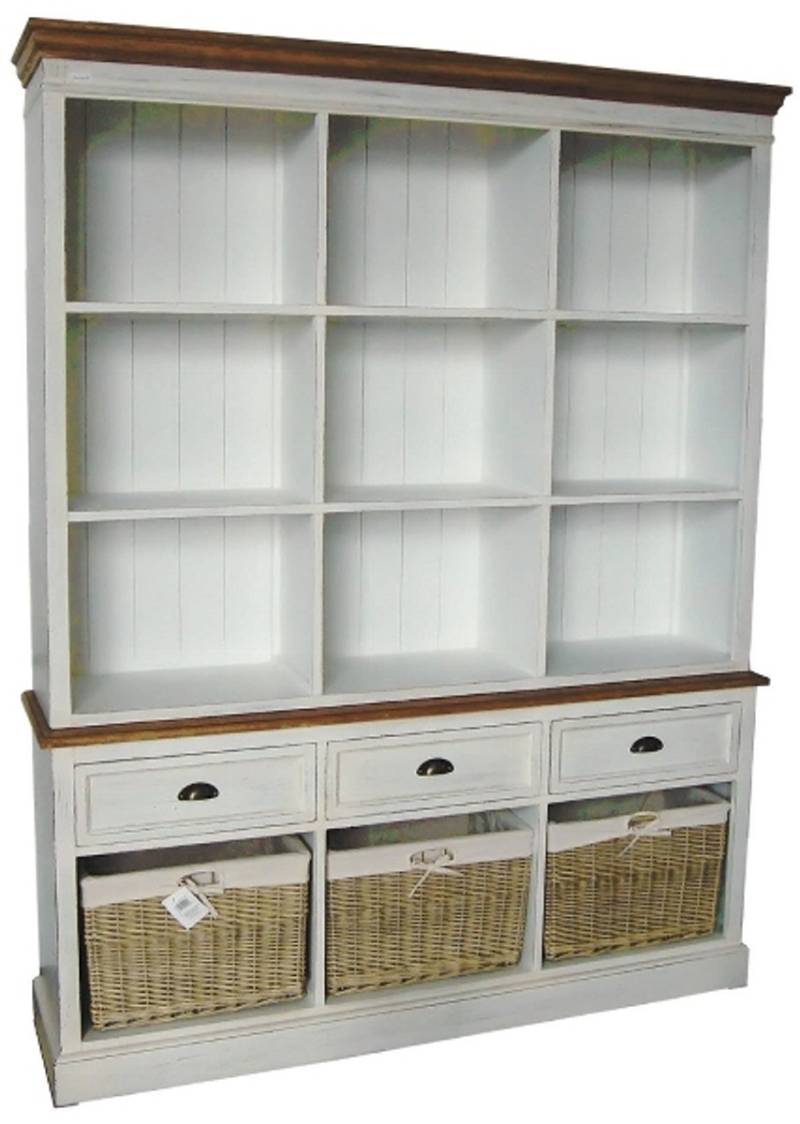 Casa Padrino Landhausstil Wandschrank Antik Weià / Braun 160 x 40 x H. 206 cm - Landhausstil Möbel Casa Padrino Landhausstil Wandschrank Antik Weià / Braun 160 x 40 x H. 206 cm - Landhausstil Möbel von Casa Padrino