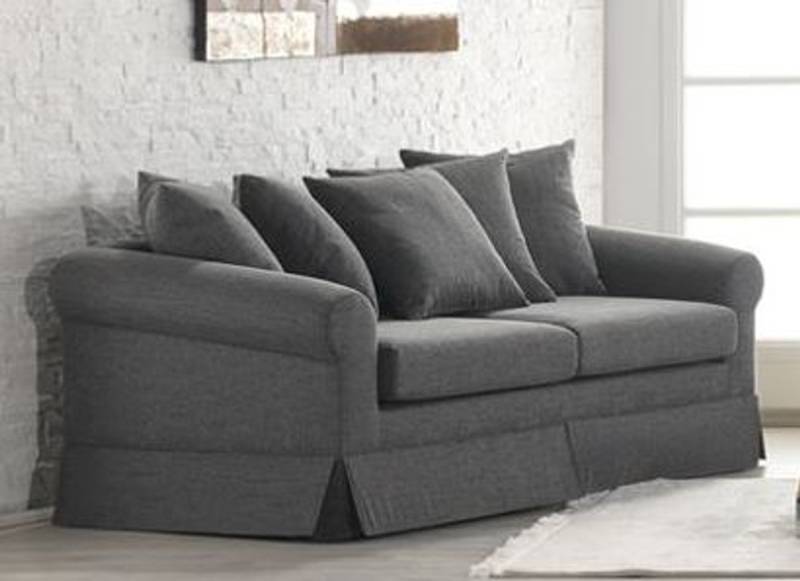 Casa Padrino Lounge Wohnzimmer 3er Sofa Marbella Mittelgrau - Hotel Möbel Casa Padrino Lounge Wohnzimmer 3er Sofa Marbella Mittelgrau - Hotel Möbel von Casa Padrino