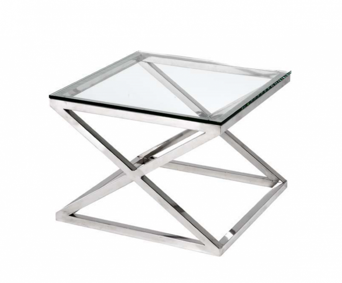 Casa Padrino Luxus Art Deco Designer Beistelltisch 65 x 65 x H. 49 cm - Luxus QualitÃ¤t von Casa Padrino