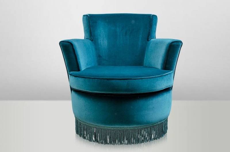Casa Padrino Luxus Art Deco Lounge Sessel Blau - Luxury Collection - Jugendstil - Belle Epoche Casa Padrino Luxus Art Deco Lounge Sessel Blau - Luxury Collection - Jugendstil - Belle Epoche von Casa Padrino