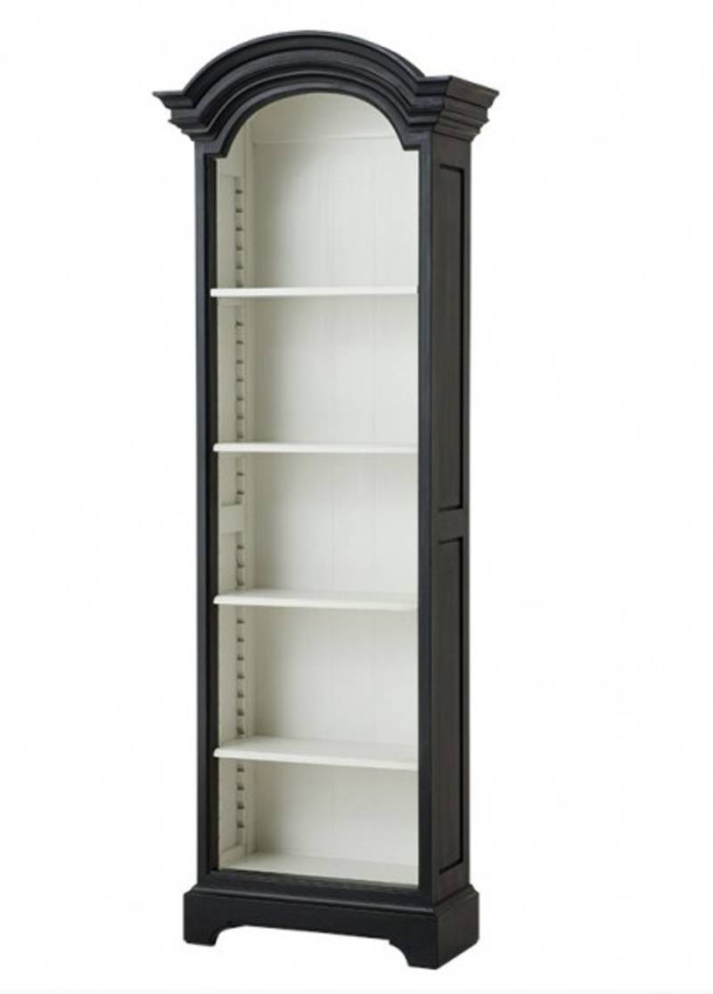 Casa Padrino Luxus BÃ¼cher Schrank Schwarz Massivholz Florida Wohnzimmer Schrank Barock Jugendstil Rokoko Vitrine Ladeneinrichtung von Casa Padrino