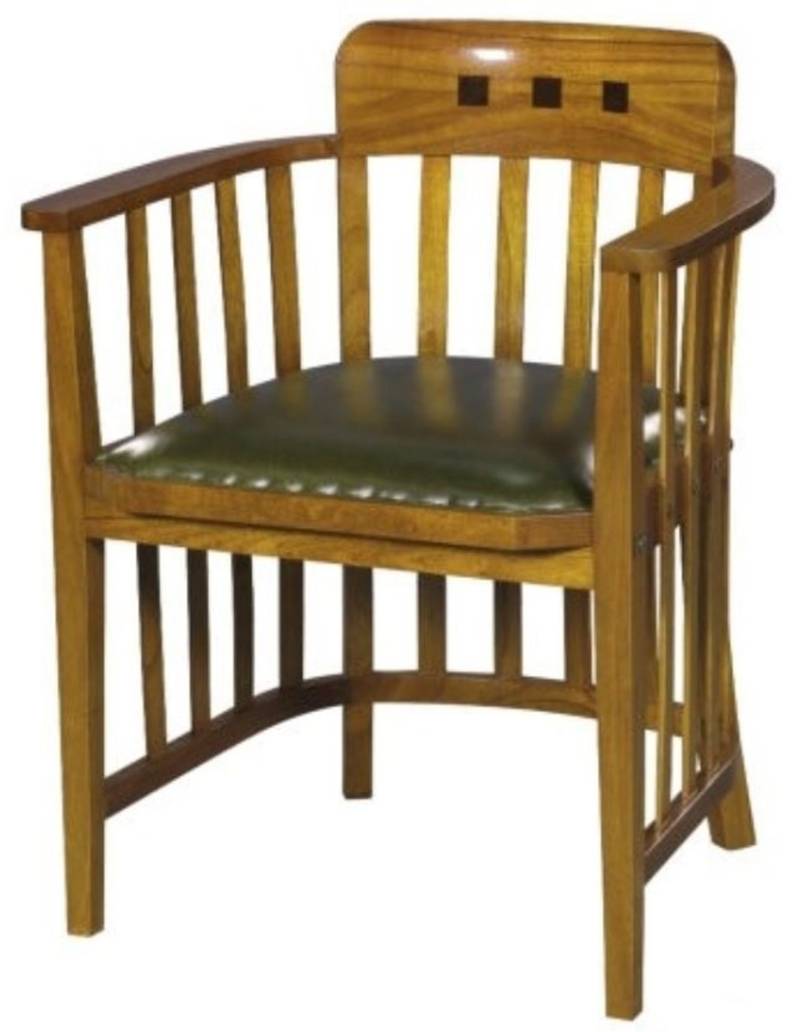 Casa Padrino Luxus BÃ¼rostuhl mit Armlehnen Hellbraun / GrÃ¼n 63 x 52 x H. 80 cm - BÃ¼romÃ¶bel von Casa Padrino