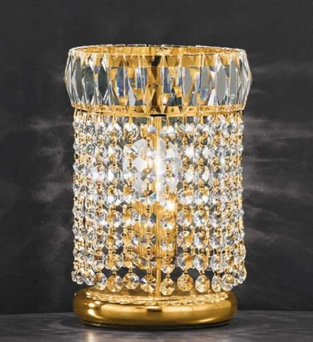 Casa Padrino Luxus Barock Kristall Tischleuchte Gold H. 24 cm - Made in Italy von Casa Padrino
