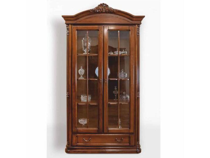 Casa Padrino Luxus Barock Vitrine Dunkelbraun 122,7 x H. 220 cm - Barock Möbel Casa Padrino Luxus Barock Vitrine Dunkelbraun 122,7 x H. 220 cm - Barock Möbel von Casa Padrino