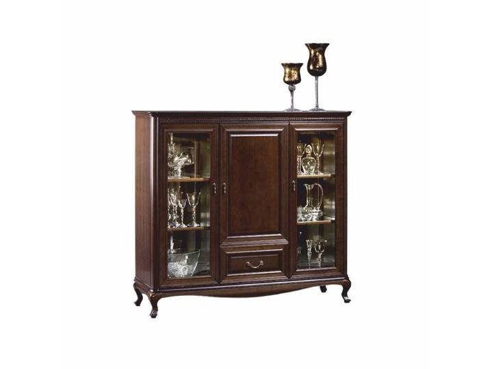 Casa Padrino Luxus Barock Vitrine Dunkelbraun 148,3 x H. 133,2 cm - Barock Möbel von Casa Padrino