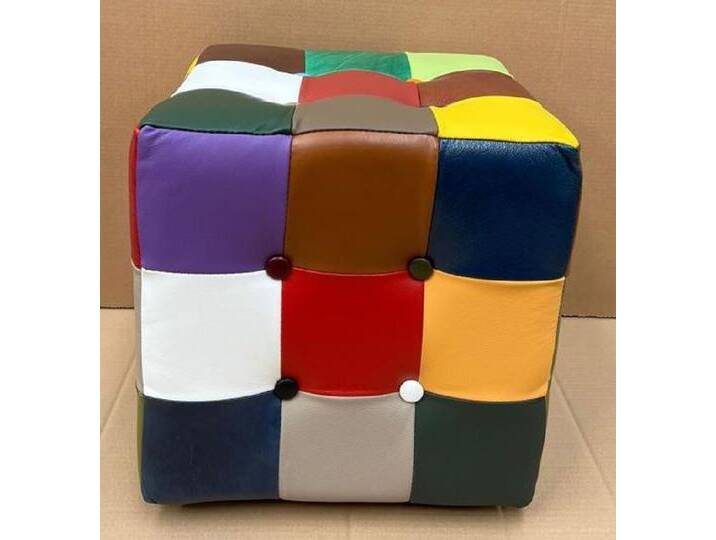 Casa Padrino Luxus Chesterfield Leder Hocker Bunt 40 x 40 x H. 40 cm - Echtleder Fußhocker - Echtleder Würfelhocker - Chesterfield Wohnzimmer - Echtleder Möbel - Luxus Möbel Casa Padrino Luxus Chesterfield Leder Hocker Bunt 40 x 40 x H. 40 cm - Echtleder Fußhocker - Echtleder Würfelhocker - Chesterfield Wohnzimmer - Echtleder Möbel - Luxus Möbel von Casa Padrino