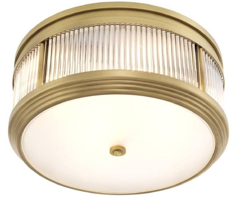 Casa Padrino Luxus Deckenleuchte Antik Messingfarben à 40,5 x H. 18,5 cm - Runde Deckenlampe Casa Padrino Luxus Deckenleuchte Antik Messingfarben à 40,5 x H. 18,5 cm - Runde Deckenlampe von Casa Padrino