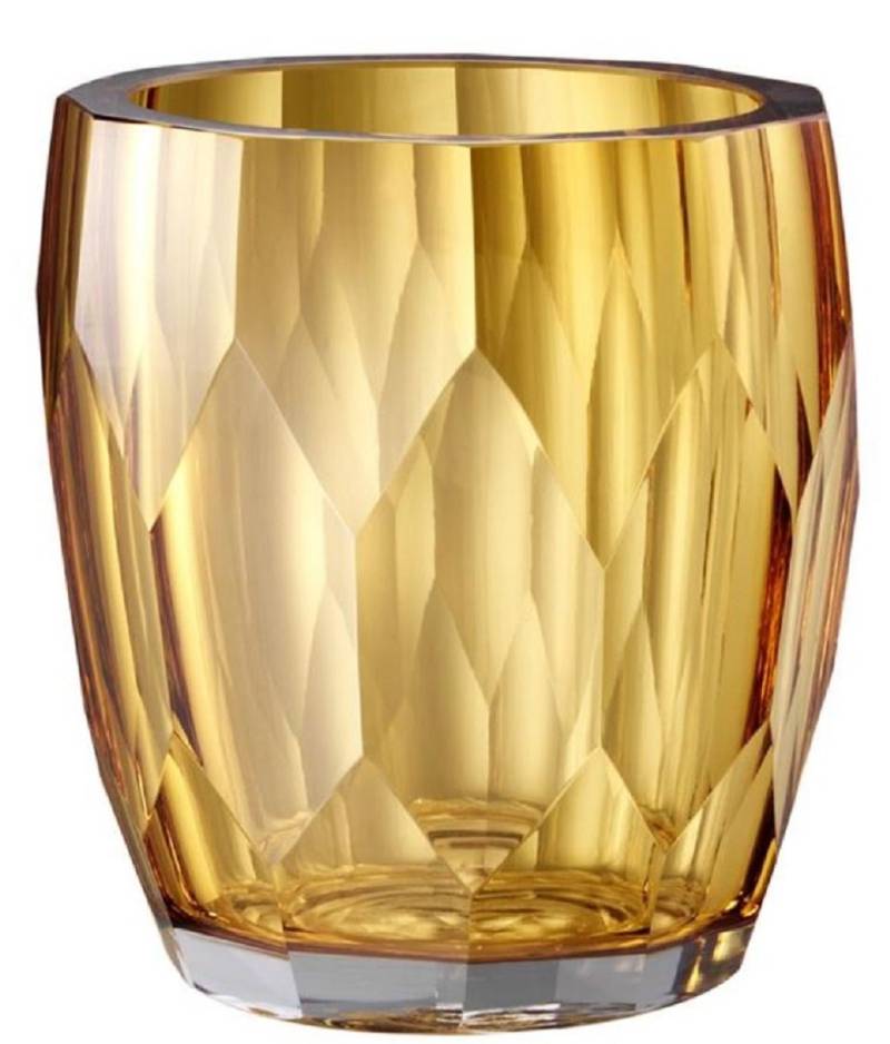 Casa Padrino Luxus Deko Glas Vase Gelb à 12 x H. 14 cm - Luxus Qualität Casa Padrino Luxus Deko Glas Vase Gelb à 12 x H. 14 cm - Luxus Qualität von Casa Padrino