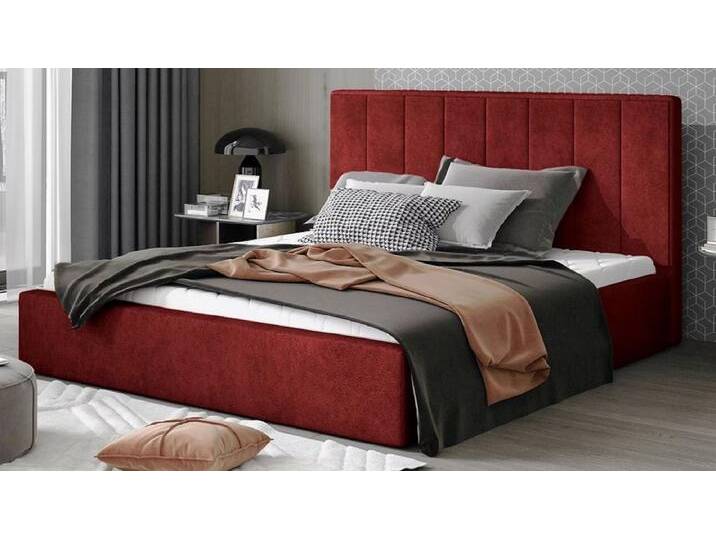 Casa Padrino Luxus Doppelbett mit Matratze Bordeauxrot - Verschiedene Größen,Grösse Casa Padrino Luxus Doppelbett mit Matratze Bordeauxrot - Verschiedene Größen,Grösse von Casa Padrino