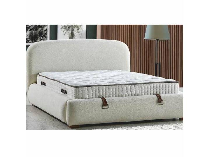 Casa Padrino Luxus Doppelbett mit Matratze Creme / Braun - Verschiedene Größen,Grösse von Casa Padrino